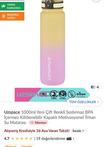 Beden sarı Renk Pastel Sarı-Mor Çocuk Termos Matara