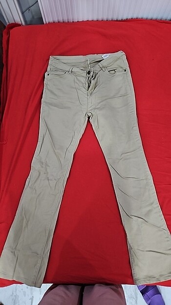 DÜŞÜK BEL ÇİZME PAÇA KADIN PANTOLON