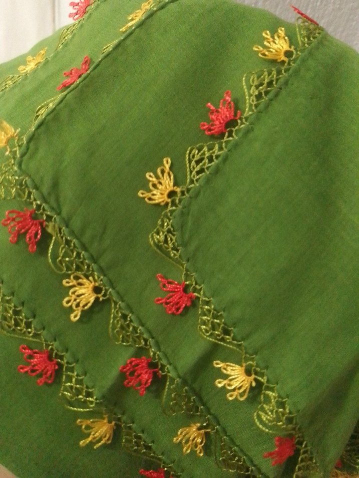 iğne oyası tülbent - Görsel 3