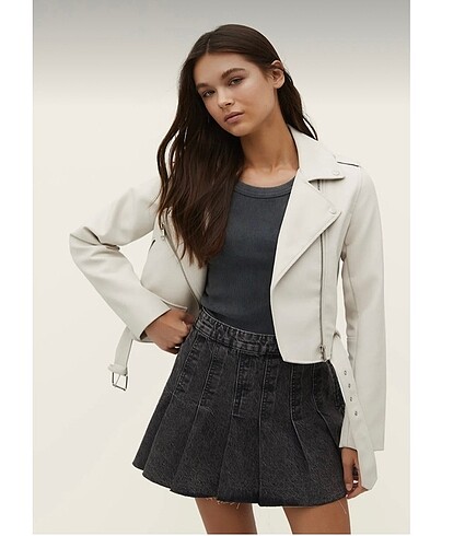 Stradivarius Stradivarius Suni Deri Ceket