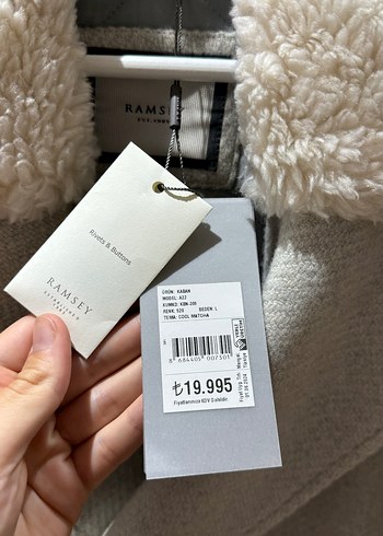 l Beden Ramsey Marka Erkek Kürklü Kaban