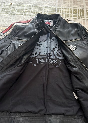 Siyah Erkek Deri Biker Ceket Derimod orijinal ürün - Görsel 2