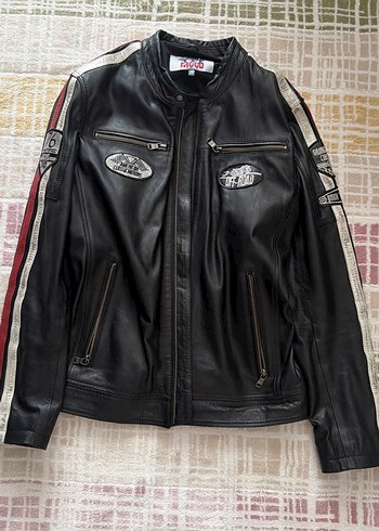 Siyah Erkek Deri Biker Ceket Derimod orijinal ürün - Görsel 5