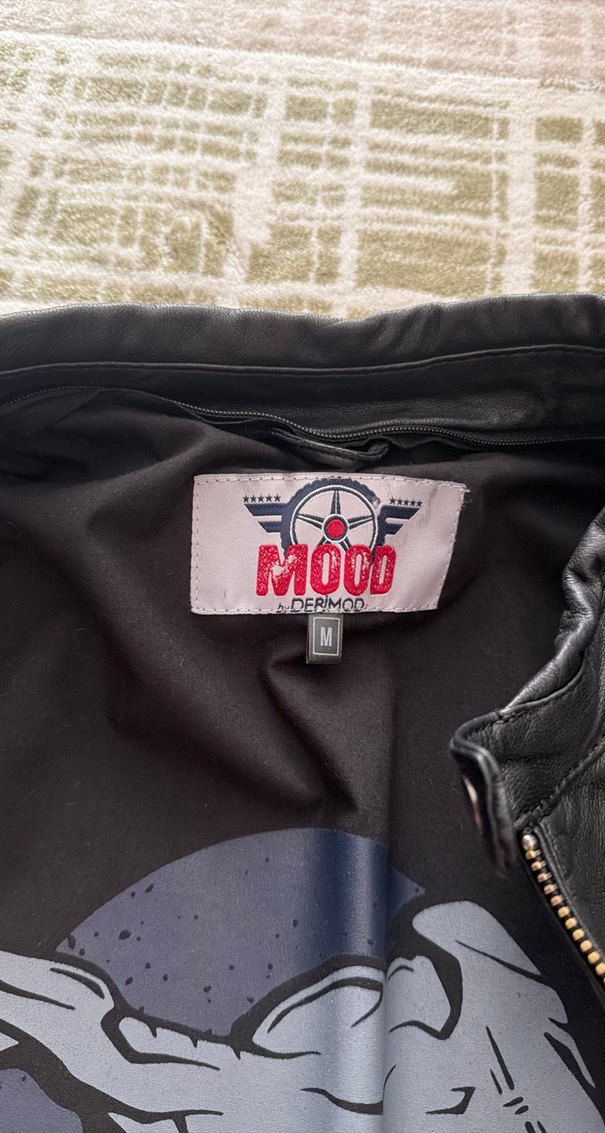 Siyah Erkek Deri Biker Ceket Derimod orijinal ürün - Görsel 3