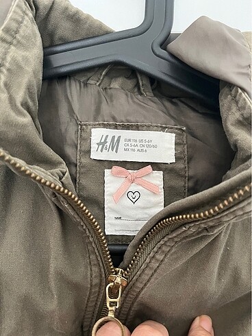 H&M Haki renk trenckot