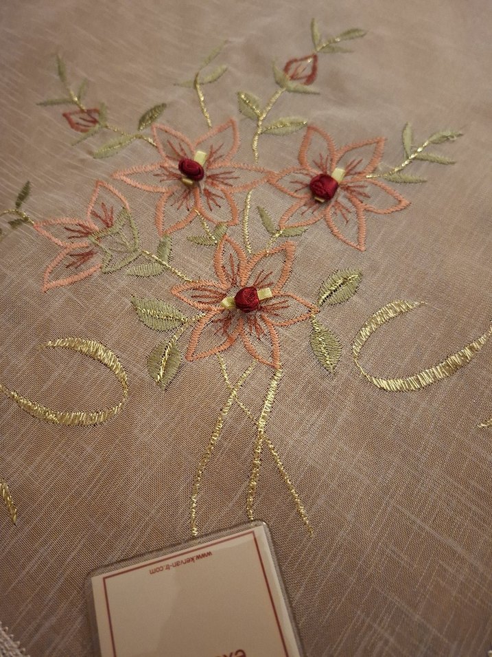 1 ad kare, 1 ad runner, 2 ad sehpa örtü - Görsel 2