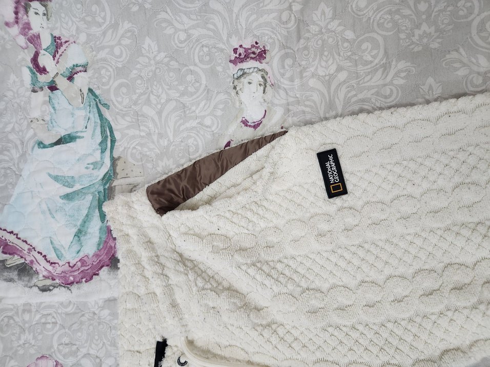 Beyaz Örgü Detaylı Kadın Rahat Eşofman - Görsel 3