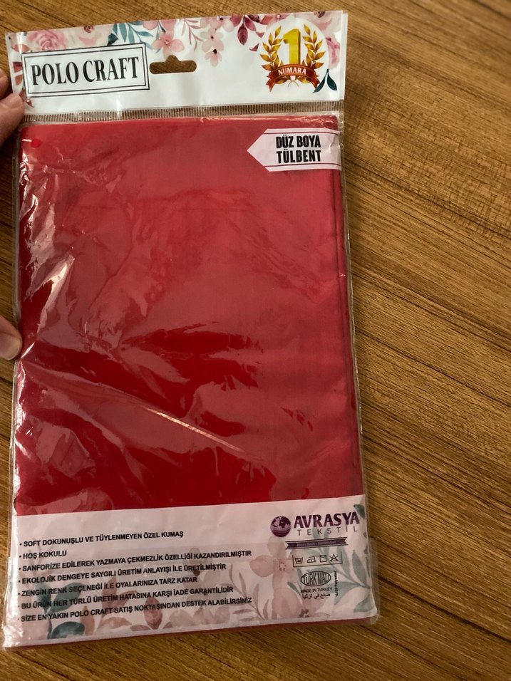 Bordo Drapeli Kadın Tülbent Başörtüsü - Görsel 2