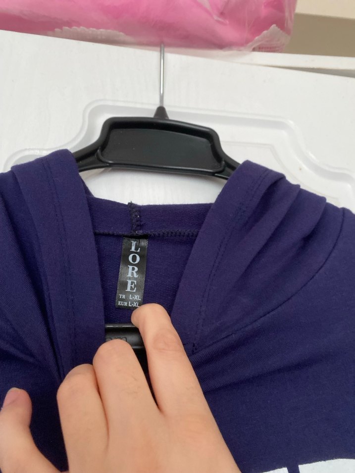 Mor The North Face Kapüşonlu Sweatshirt - Görsel 3