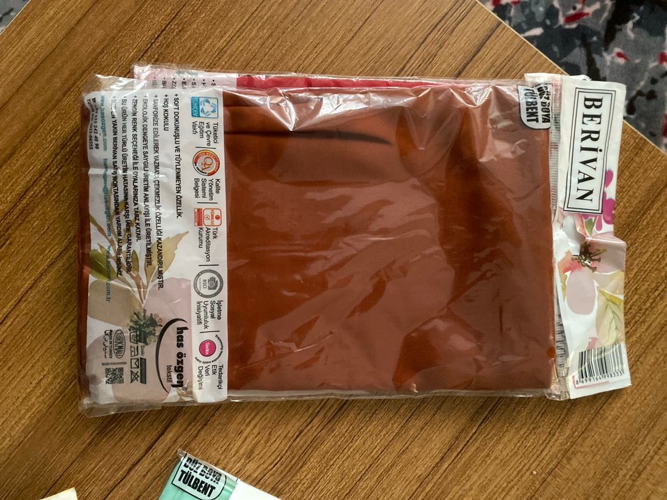 Kahverengi İpek Dokulu Kadın Şal - Görsel 2