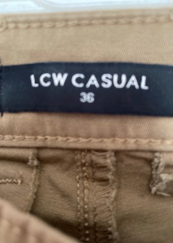 Düğmeli Bej Erkek Pantolon - Görsel 2