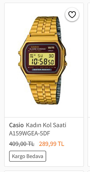 Casio Orjinal Casio Saat Jelatini Üstünde