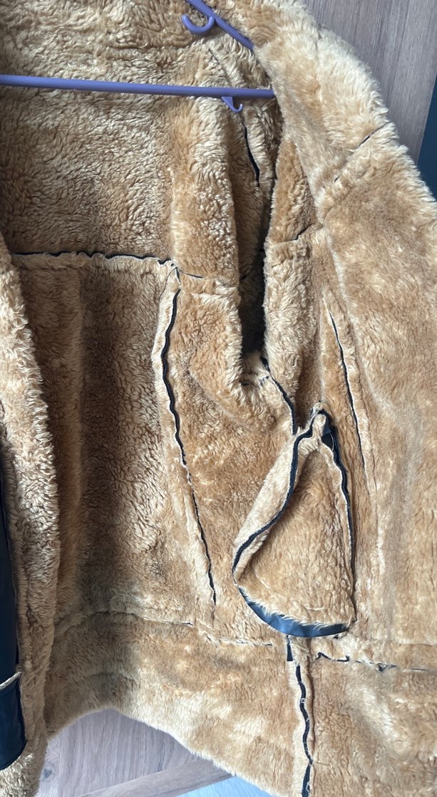 Kahverengi Kürklü Deri Kadın Ceket - Görsel 3