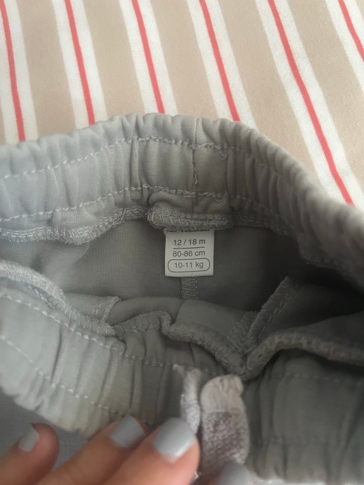 Gri Erkek Çocuk Rahat Kesim Eşofman Altı - Görsel 2