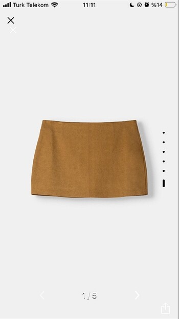 Bershka süet mini etek