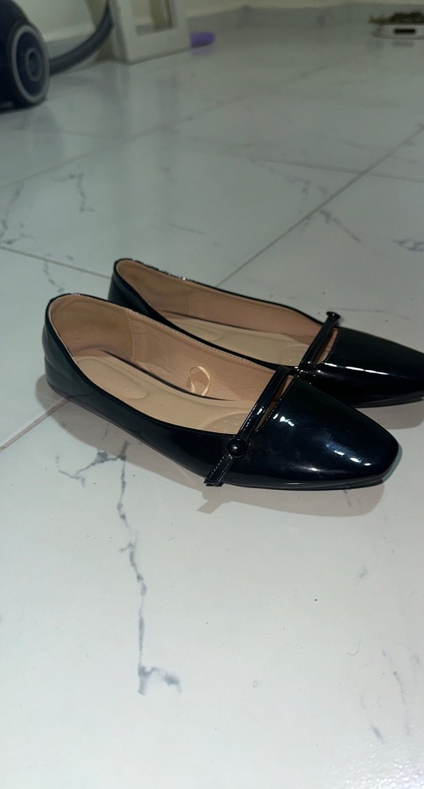 Siyah Tokalı Modern Klasik Kadın Babet - Görsel 2