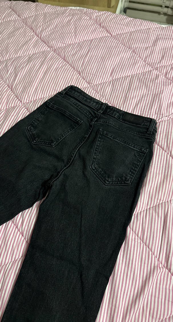 Siyah Regular Fit Denim Kadın Pantolon - Görsel 5