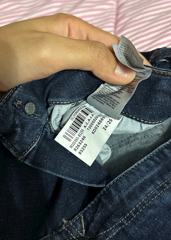 Lacivert Kadın Dar Kesim Midi Boy Kot Pantolon - Görsel 3