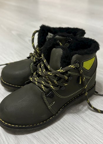 Kürklü Yeşil Erkek Çocuk Botu - Görsel 6