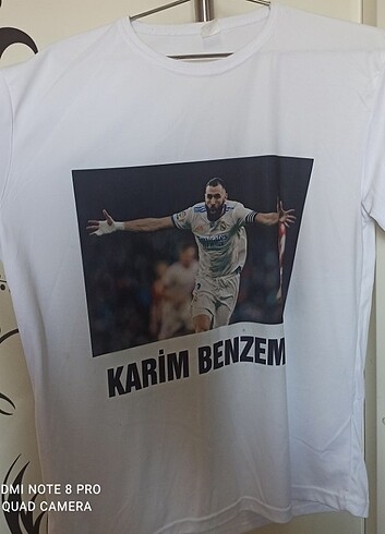  Beden Karim benzema tişörtü m beden