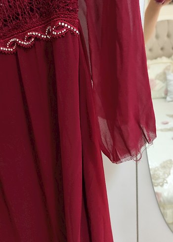 Beden bordo Renk Kadın Bordo abiye