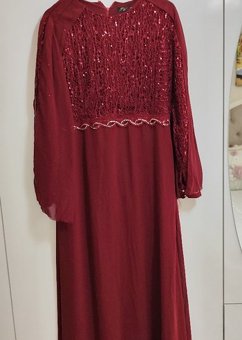 Diğer Kadın Bordo abiye