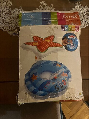 Şemsiyeli oyuncaklı yüzme simidi intex marka