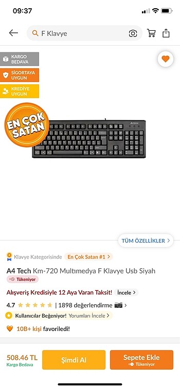 F klavye (Katiplik Klavyesi)