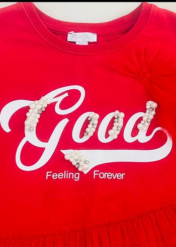 Panço Kırmızı Taş,Tül Sweatshirt - Görsel 2