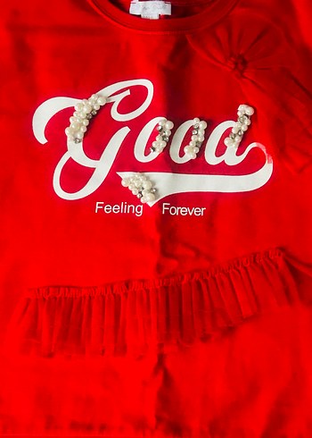 Panço Kırmızı Taş,Tül Sweatshirt - Görsel 5