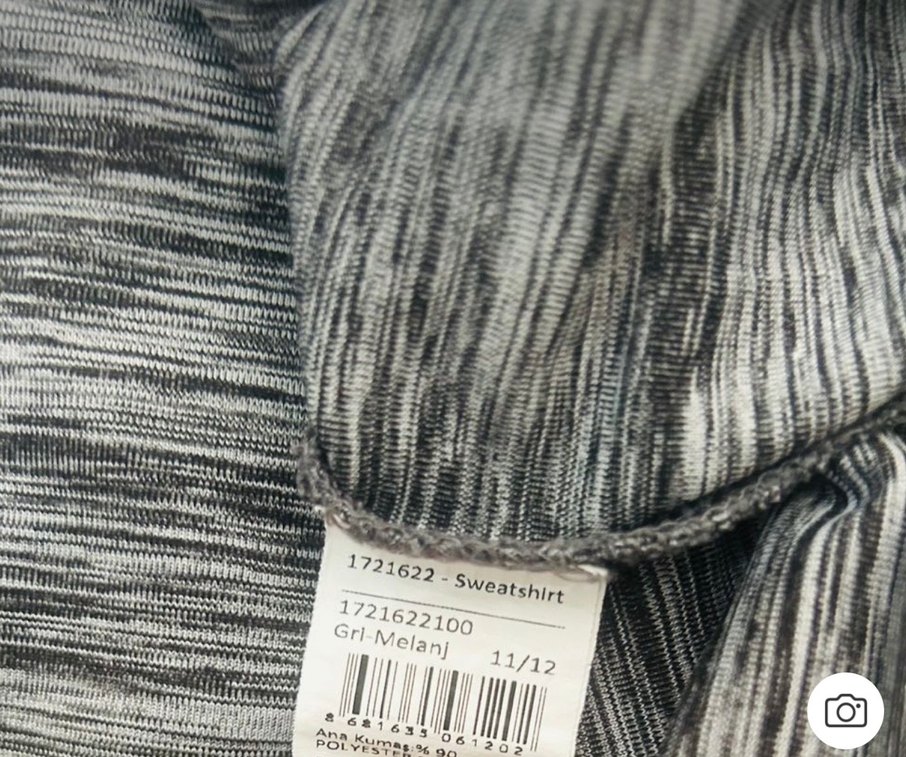 Panço Kapüşonlu  Gri Eşofman Üstü - Görsel 5