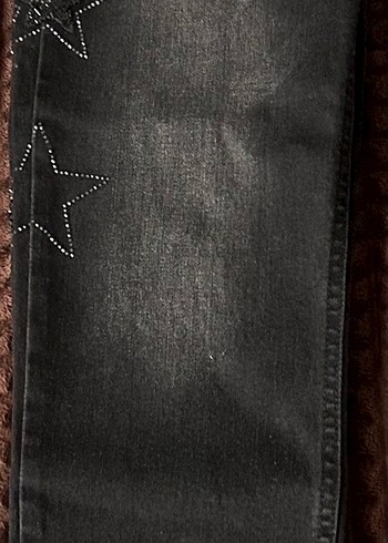 Panço Yıldız Taşlı Siyah Jean Pantolon - Görsel 9