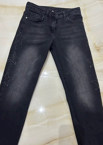 Panço Yıldız Taşlı Siyah Jean Pantolon - Görsel 3