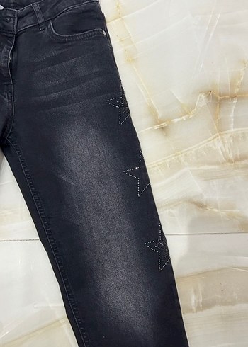 Panço Yıldız Taşlı Siyah Jean Pantolon - Görsel 5