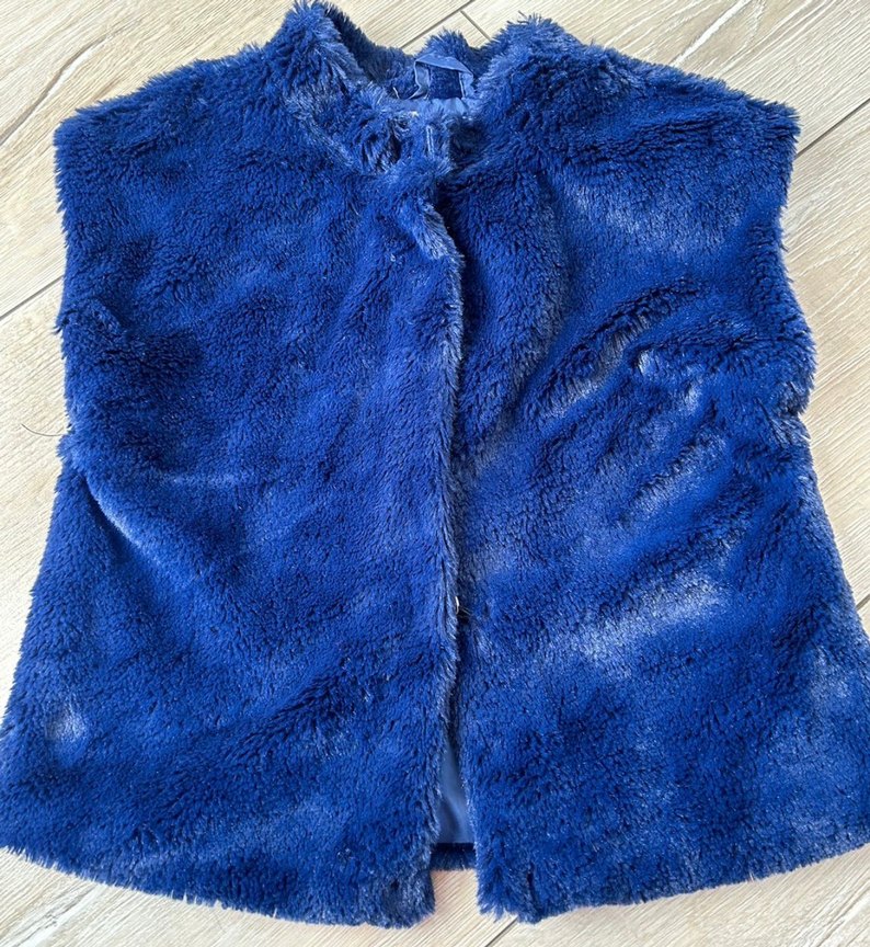 Panço Mavi Kürk Yumuşak Yelek - Görsel 2