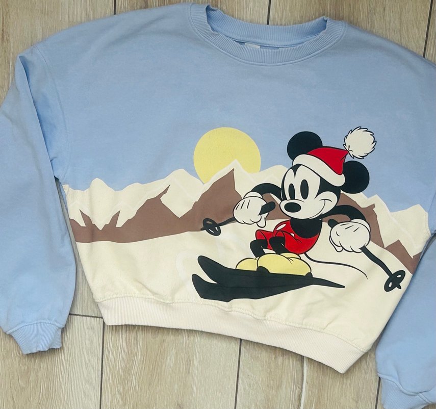 H&M Micky Mouse Mavi Sweatshirt - Görsel 5