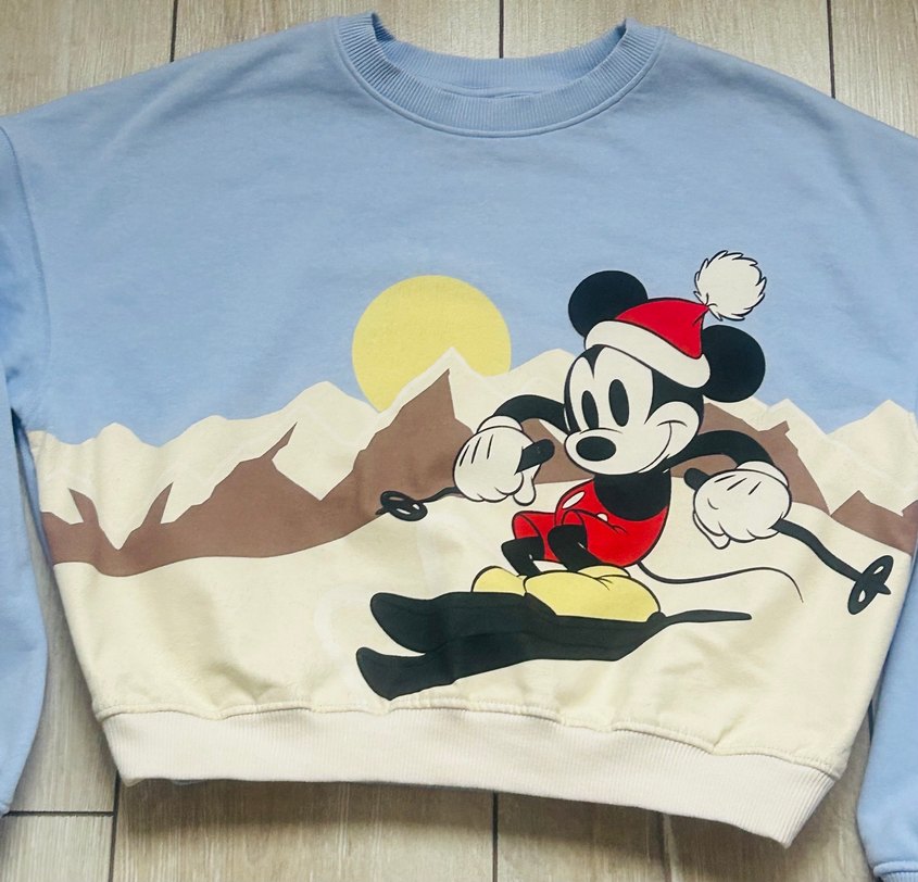 H&M Micky Mouse Mavi Sweatshirt - Görsel 4