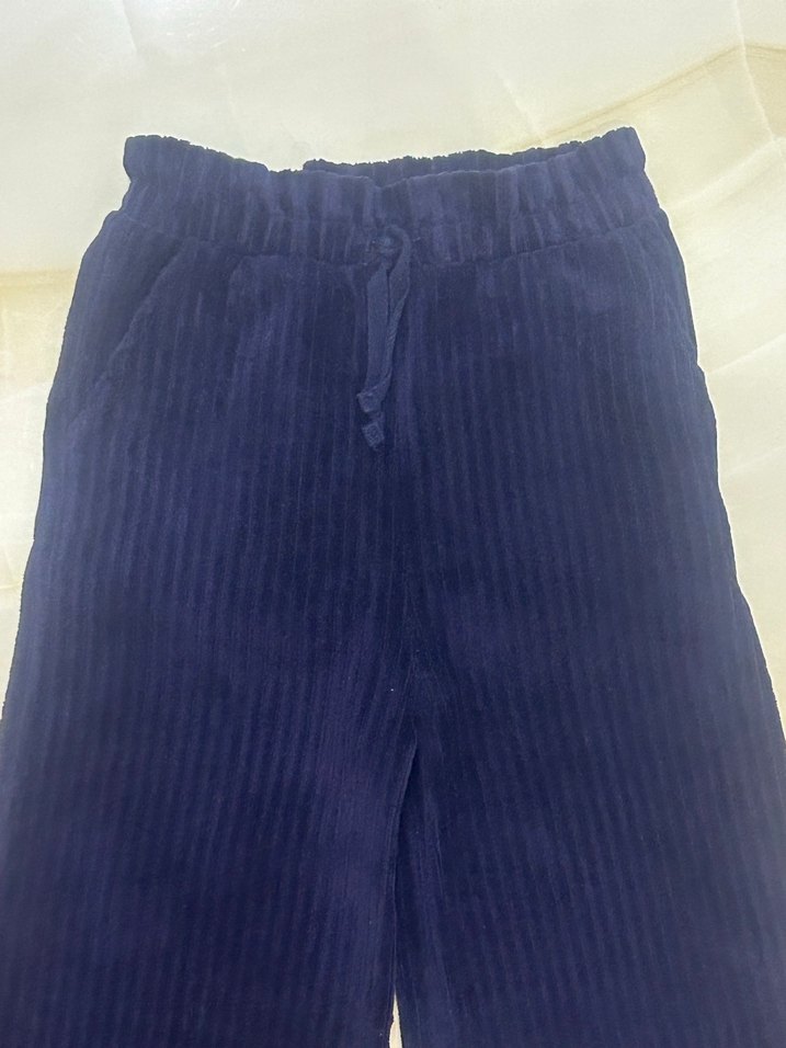 Defacto Lacivert Kadife  Pantolon - Görsel 4