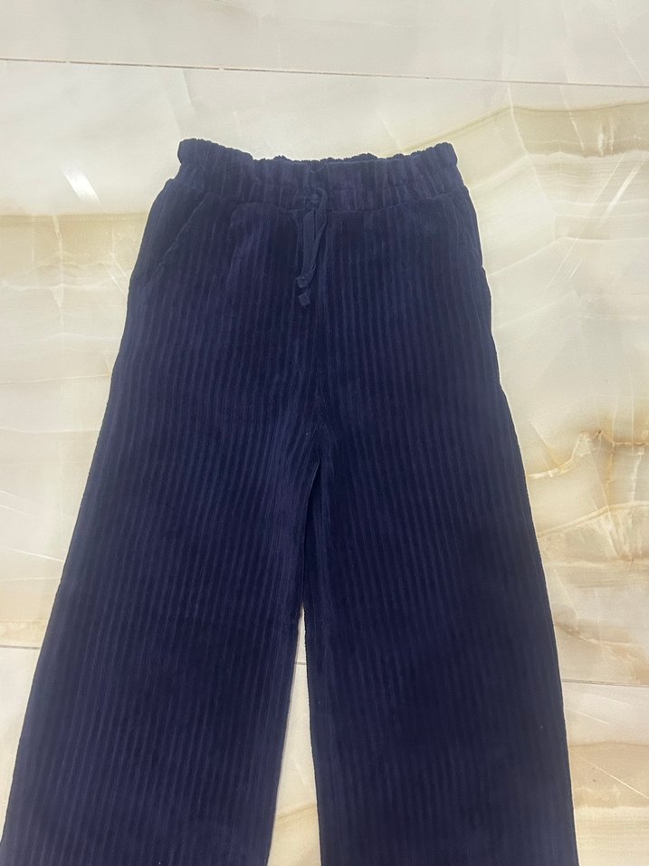 Defacto Lacivert Kadife  Pantolon - Görsel 5