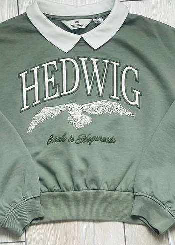 H&M Yeşil Sweatshirt - Görsel 9