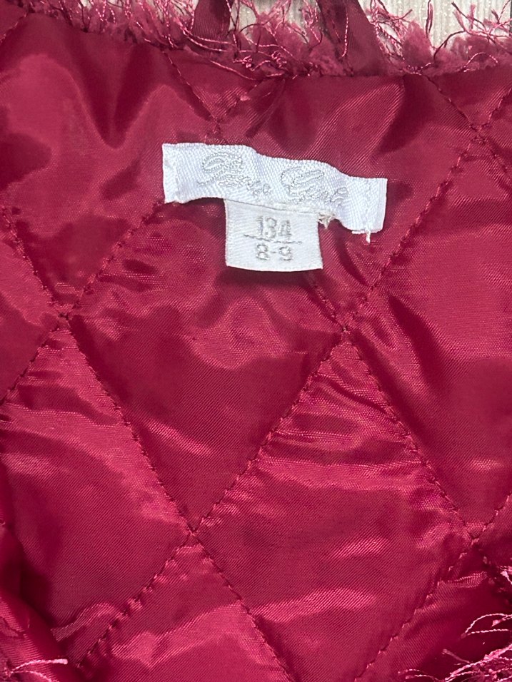 Panço Tüylü Bordo Bolera - Görsel 3