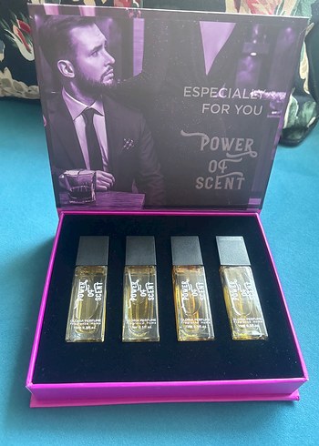 Beden Renk 4 adet Power of Scent unisex Parfüm Seti