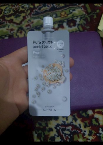MISSHA Pure Source Pocket Pack İnci Maskesi - Görsel 2