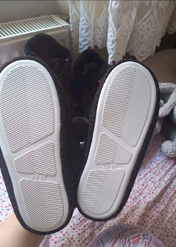 Chirpy Siyah Örgü Panduf - Görsel 5