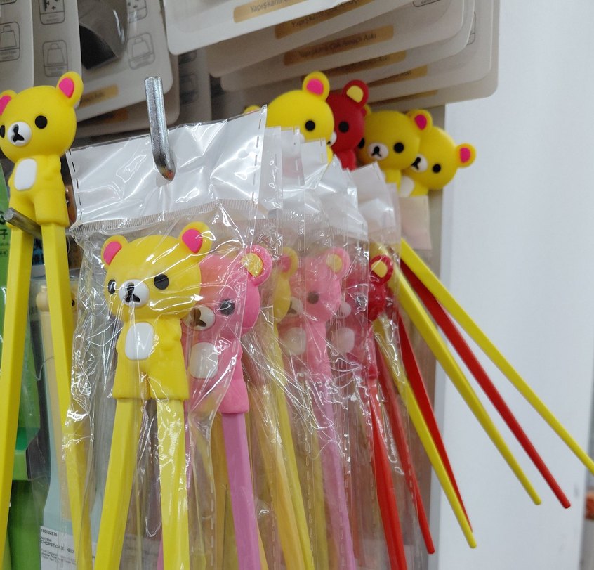 Ayıcık Figürlü Çocuk Chopstick  ADET - Görsel 2