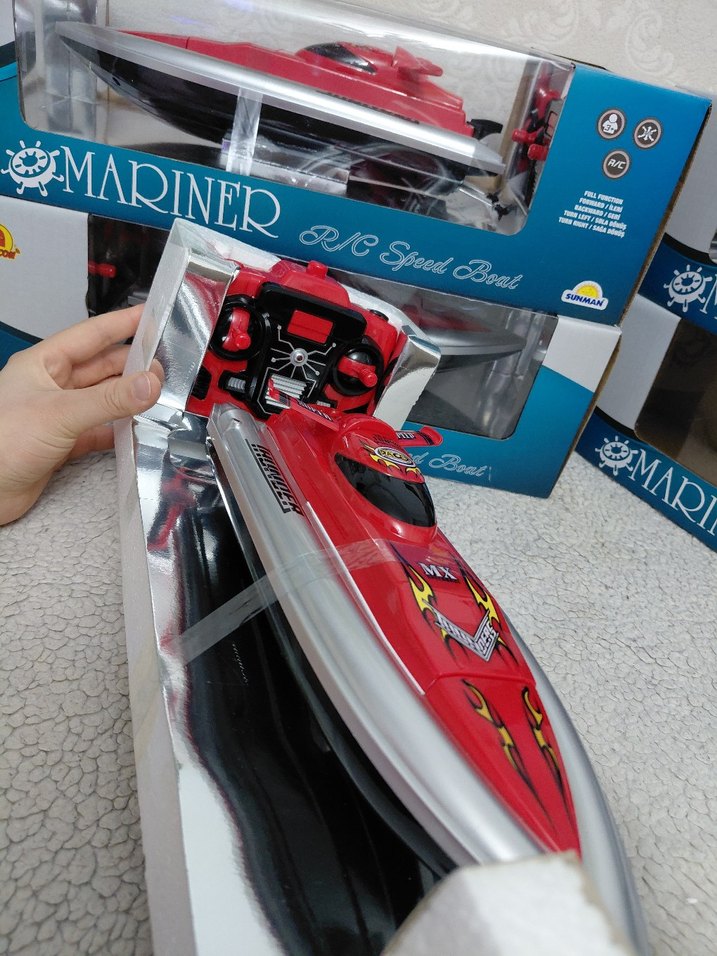 Kırmızı MARINER Kumandalı Tekne ADET - Görsel 2