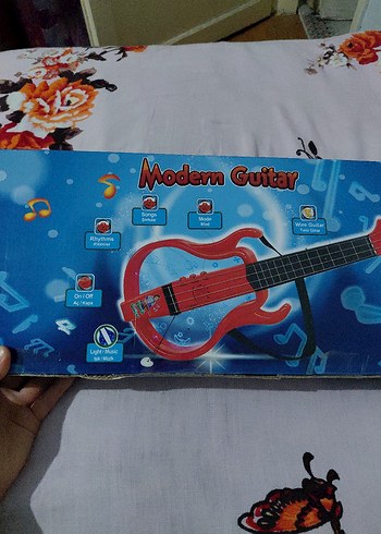 Sesli ışıklı Gitar yeni - Görsel 3