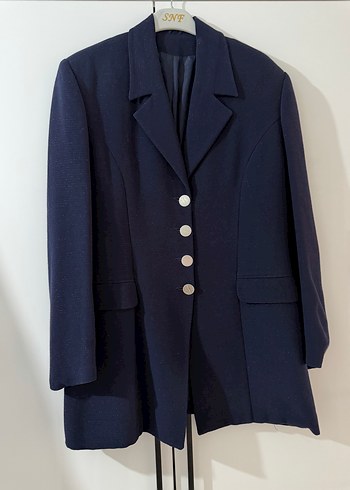 Zara Lacivert Oversize Blazer Ceket