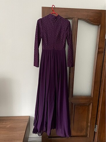 Mor Abiye Elbise - Görsel 4