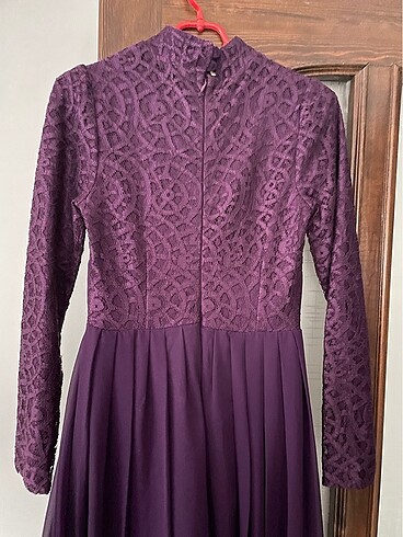 Mor Abiye Elbise - Görsel 5